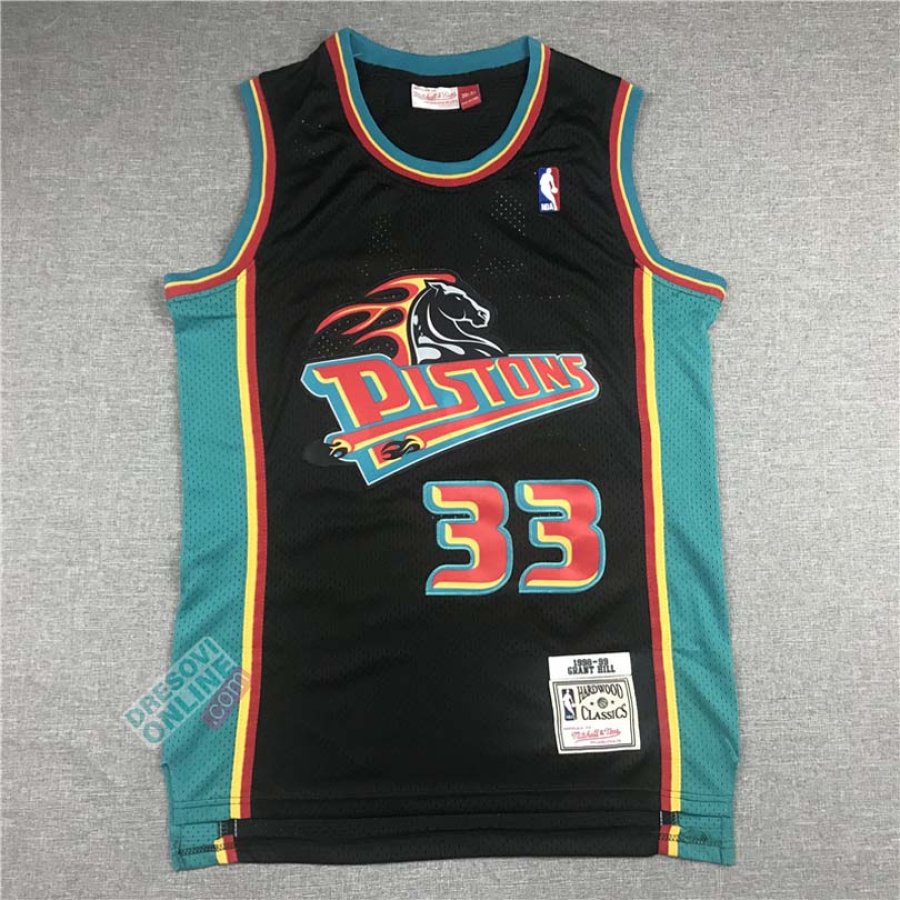 Detroit Pistons Mitchell & Ness Black