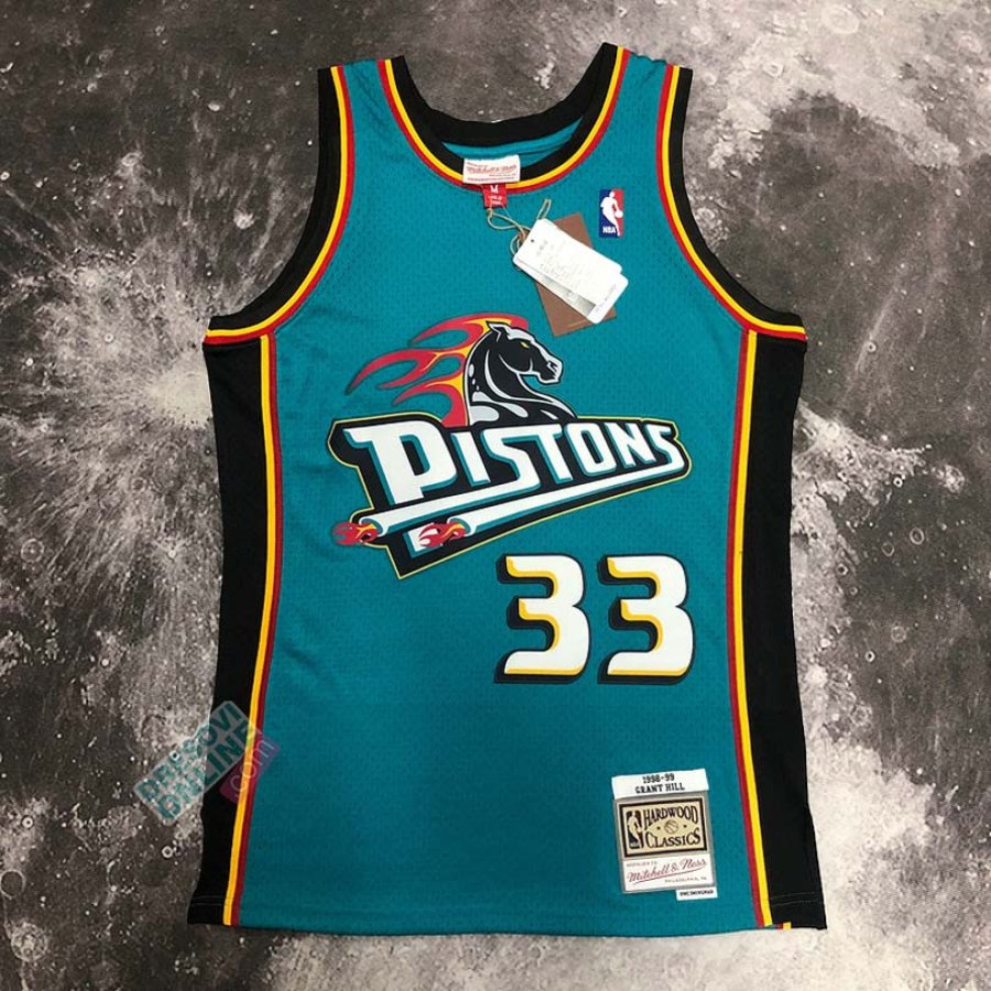 Detroit Pistons Mitchell & Ness Green