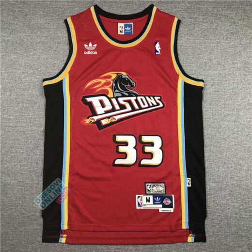 Detroit Pistons Mitchell & Ness Red